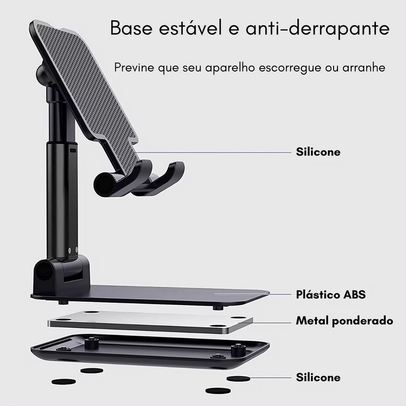 Suporte de Mesa Para Celular e Tablet Dobrável